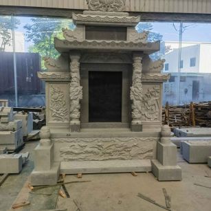 昆明 芝麻灰高档墓碑、土墓，一套也支持定做