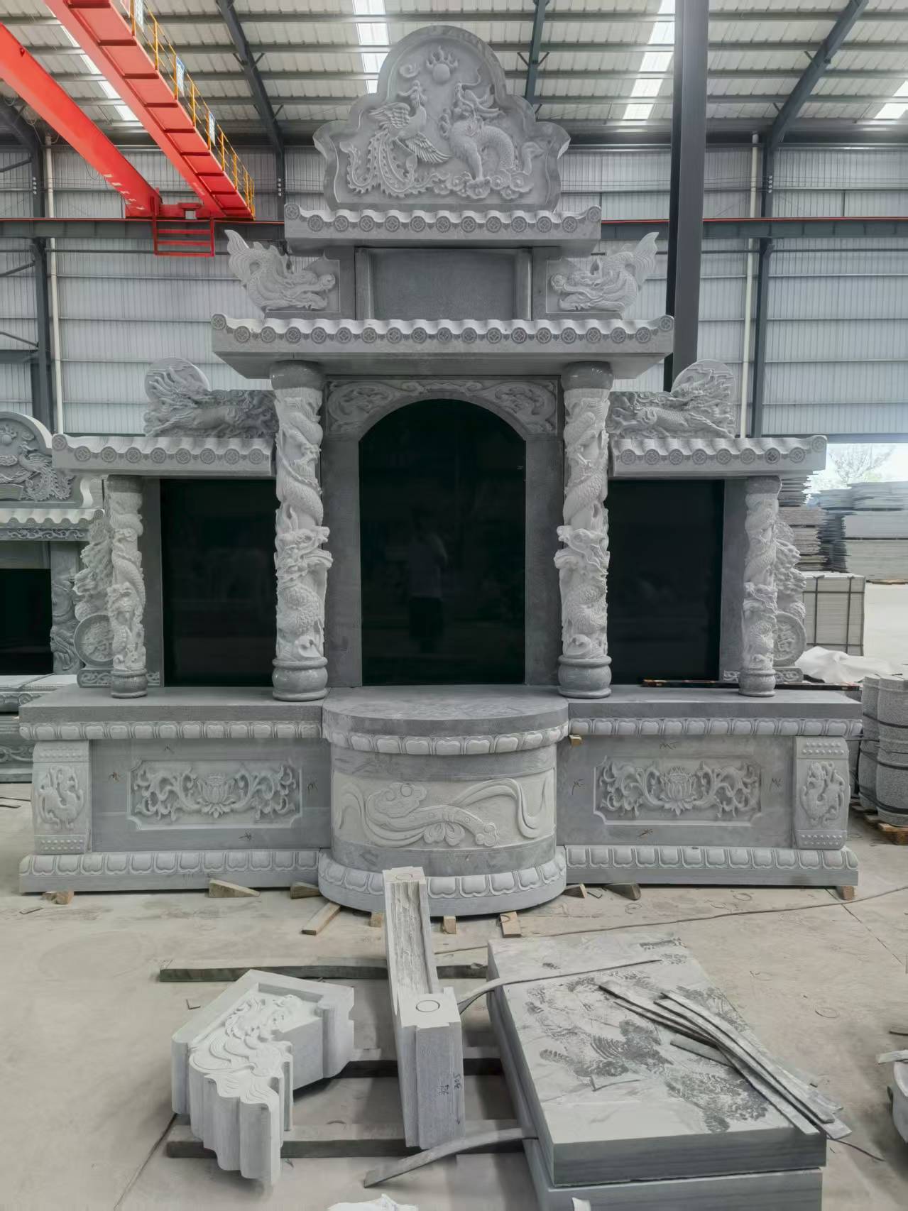 昆明 芝麻灰高档墓碑，土墓，可定制